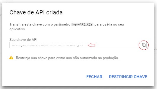 Como obter uma chave para o Google Maps